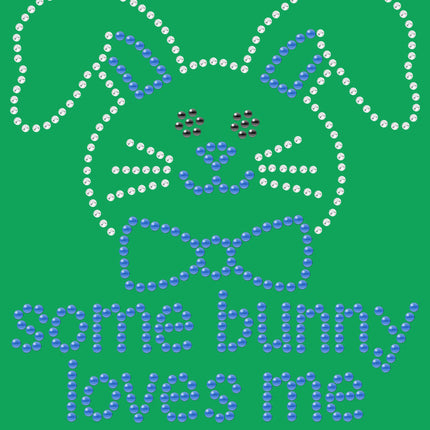 Some Bunny Loves Me (Blue) - Bandanna