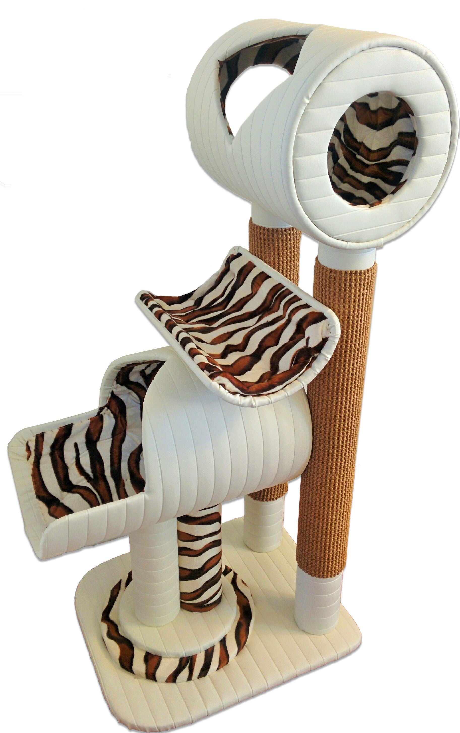 KTP Luxury Cat Condo Ivory Sahara