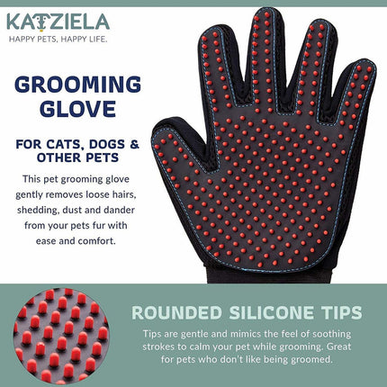 Katziela® Gentle Pet Grooming Gloves