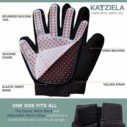 Katziela® Gentle Pet Grooming Gloves