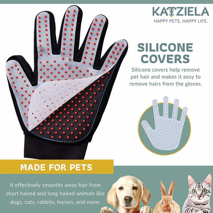 Katziela® Gentle Pet Grooming Gloves