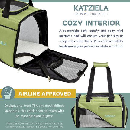 Katziela® Safari Sleeper Pet Carrier - Comfortable