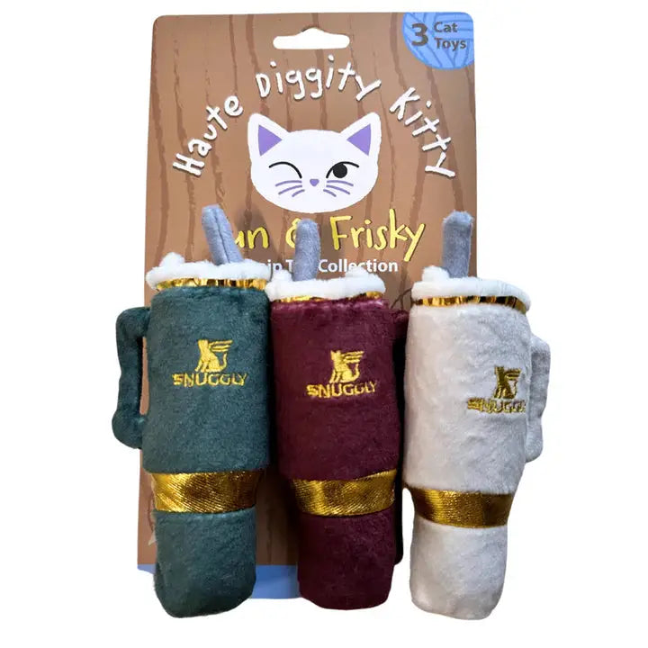 Kitty Holiday Snuggly Cup 3-Pack (Red, Ivory, & Green)