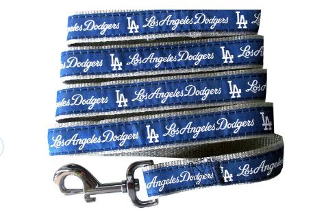 LA Dodgers Woven Dog Leash