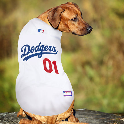 Los Angeles Dodgers Dog Jersey - White