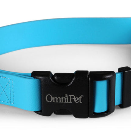 Light Blue Carnival Biothane Dog Collar / Lead