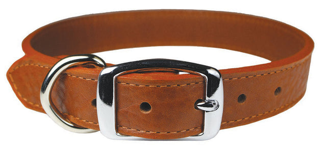 Tobacco Luxe Leather Dog Collar / Lead