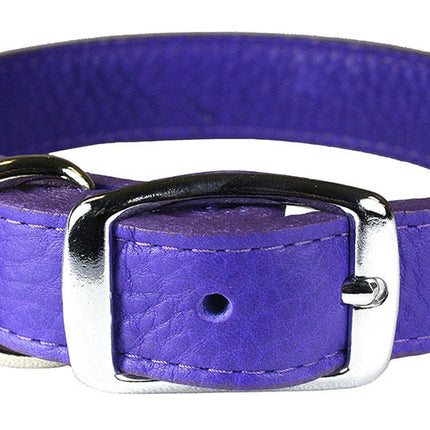 Violet Luxe Leather Dog Collar / Lead