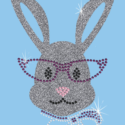 Girl Bunny with Glasses and Bow - Women's Tee