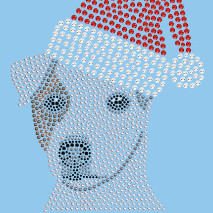 Jack Russell Terrier with Santa Hat - Women's T-shirt