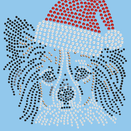 Papillon with Santa Hat - Women's T-shirt