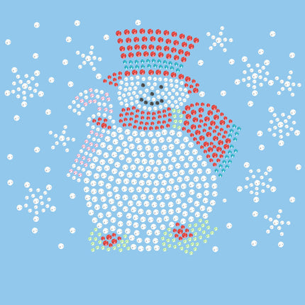 Snowman with Snowflakes - Women's T-shirt