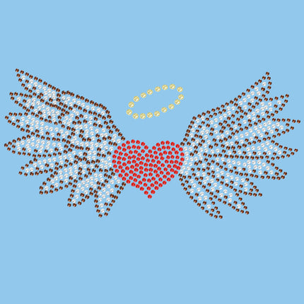 Heart with Wings & Halo - Women's T-shirt