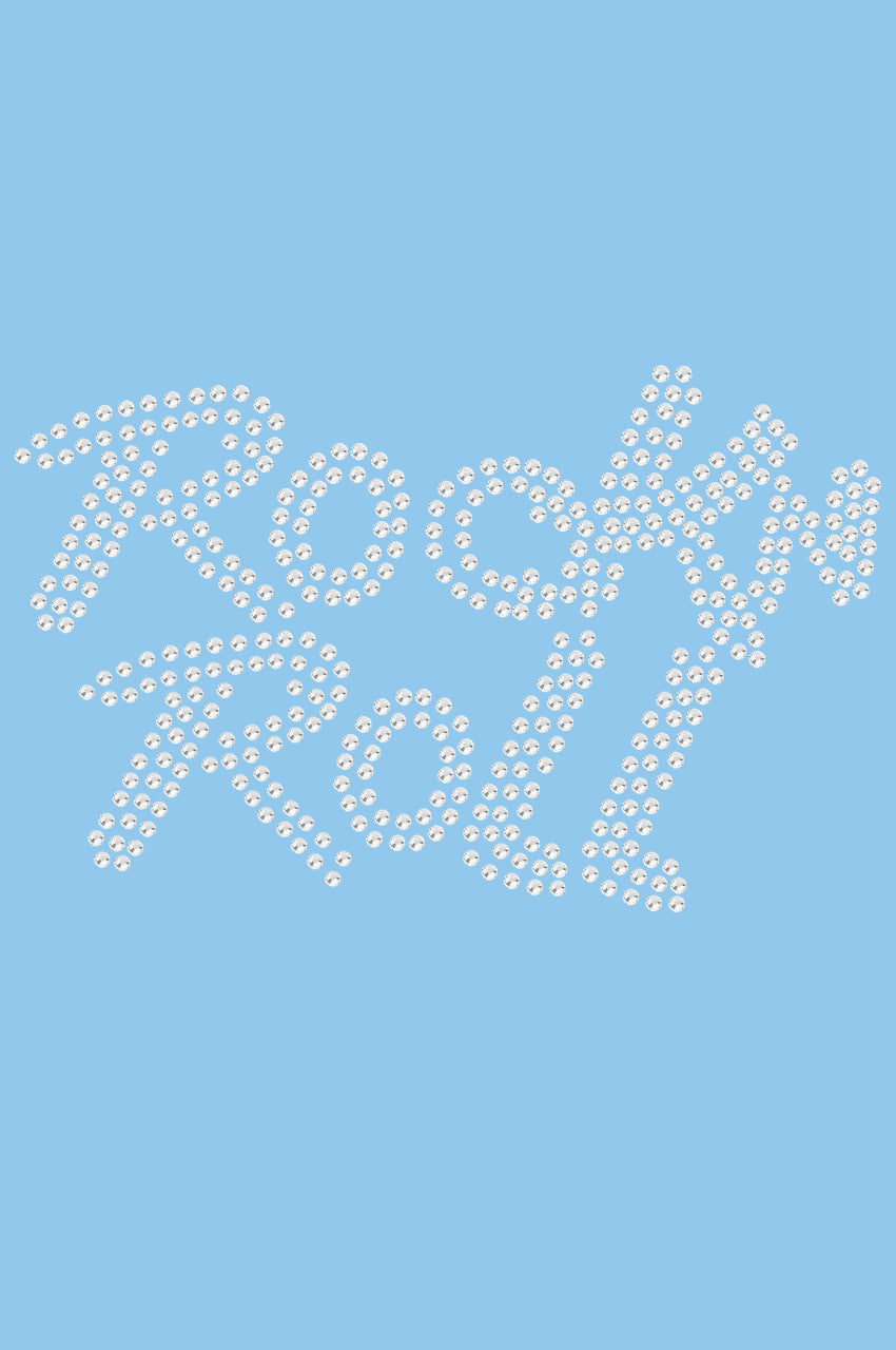 Rock n Roll (Rhinestone) - Bandanna Light Blue