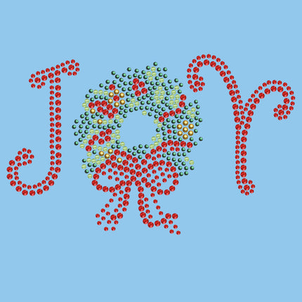 Joy Christmas Wreath - Bandana