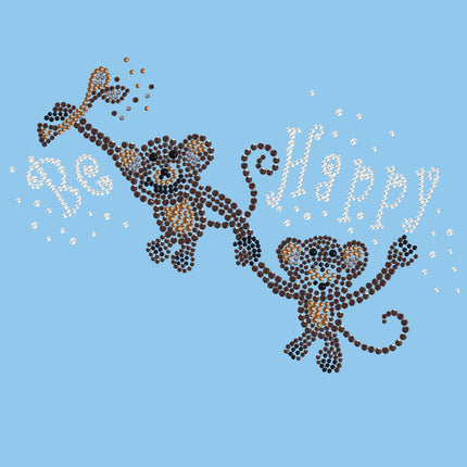 Monkeys - Be Happy - Women's T-shirt