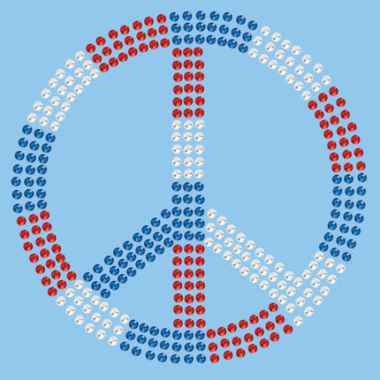 Peace Sign (Red, White, & Blue) - Bandanna