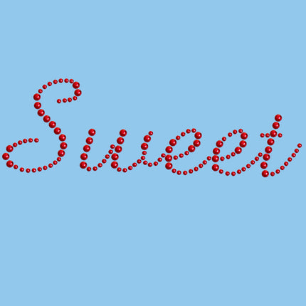 Sweet (Red Rhinestuds) - Women's T-shirt