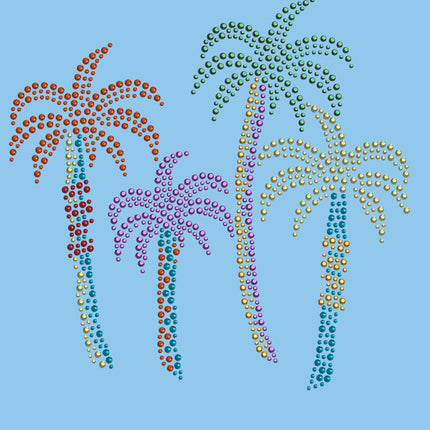 Palm Trees (Multicolor) - Women's T-shirt