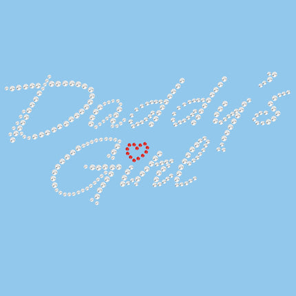 Daddy's Girl with Red Heart - Women's T-shirt