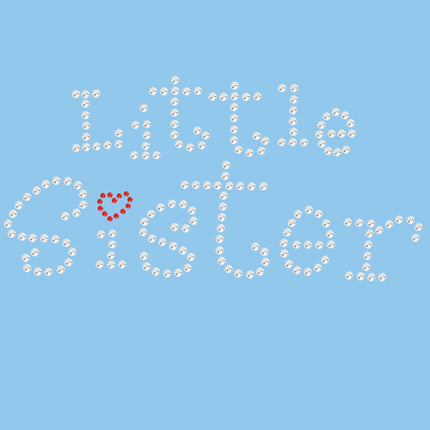 Little Sister with Red Heart - Women's T-shirt