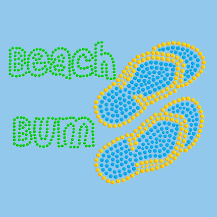 Beach Bum with Flip Flops - Women's T-shirt