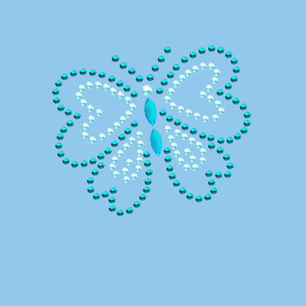 Blue Rhinestud Butterfly - Bandannas