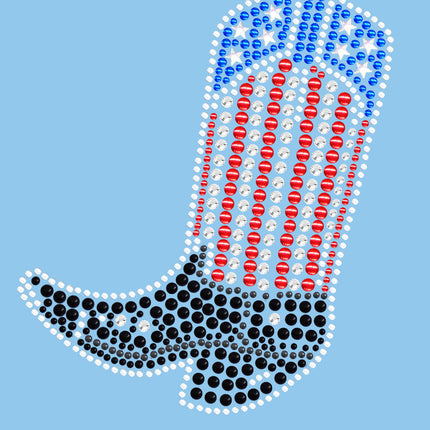 Boot (Red, White, & Blue) - bandana