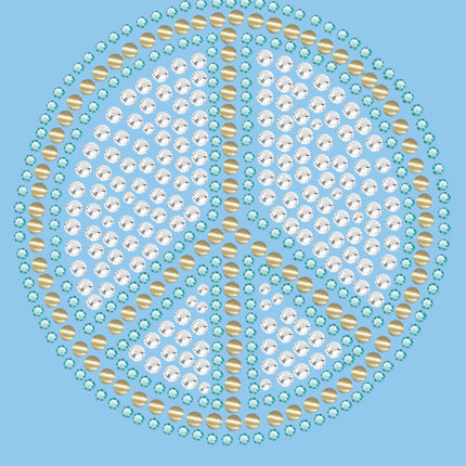 Peace Sign (Blue) - Bandanna