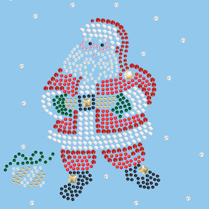 Santa with Snowflakes - Women's T-shirt