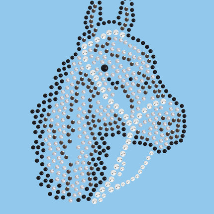 Horse Face (Brown Rhinestuds) - Women's T-shirt