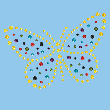 Yellow Dotted Butterfly - Women's T-shirt