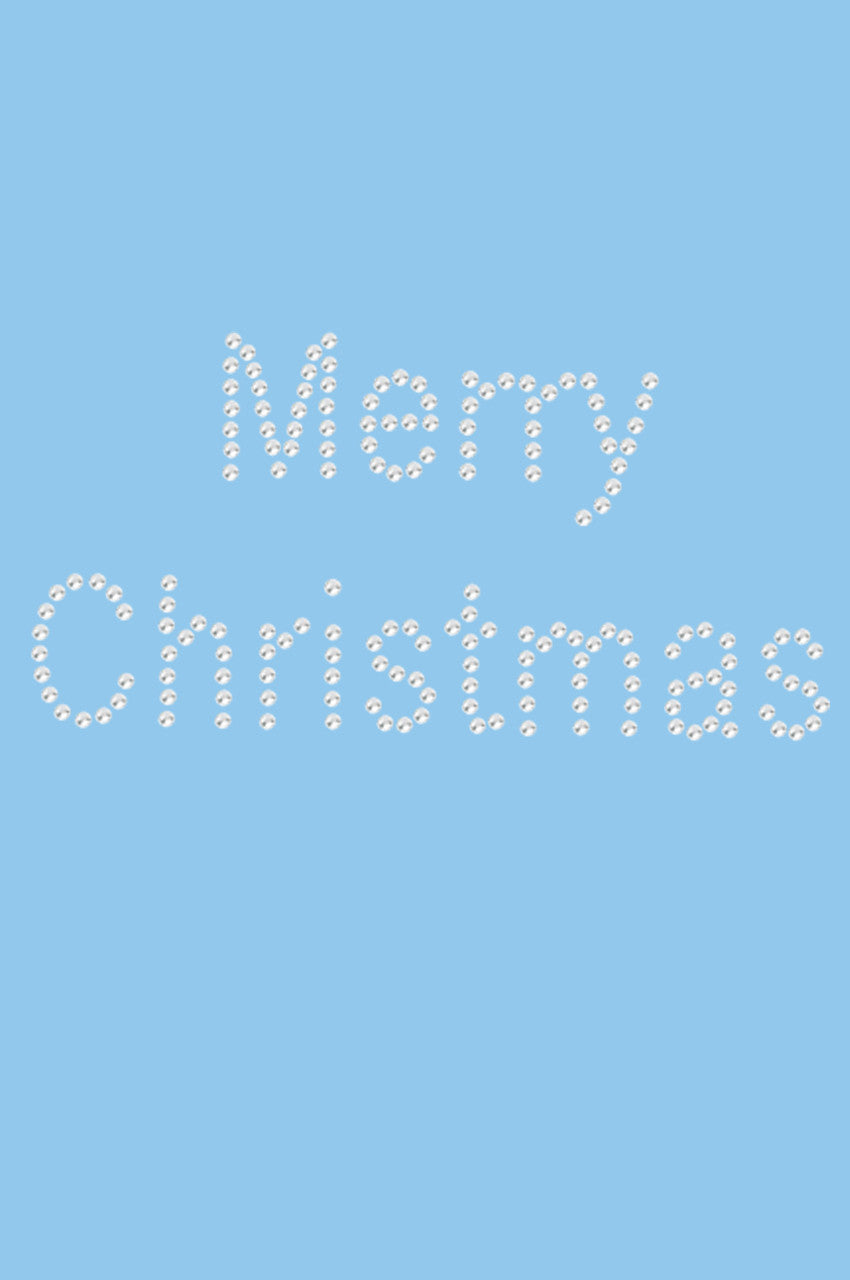 Merry Christmas - Bandana Light Blue