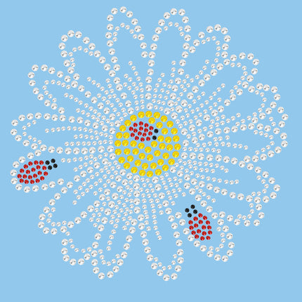 Large Daisy with Lady Bugs - Women's T-shirt