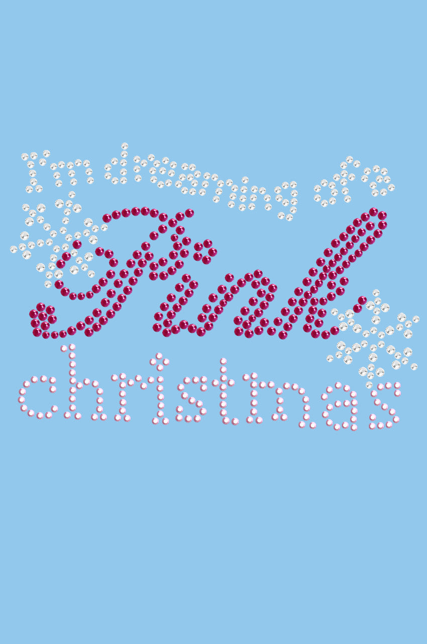 I'm Dreaming of a Pink Christmas - Bandana Light Blue