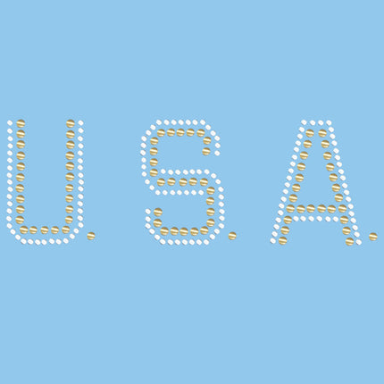 USA (Gold & Silver Nailheads) - Women's T-shirt