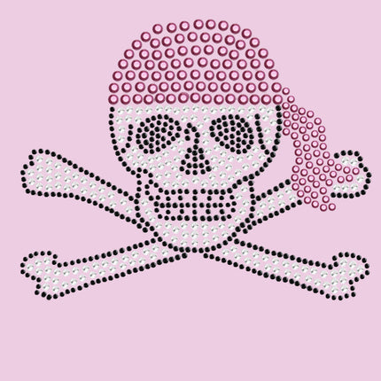 Skull with Pink Bandanna - Women's T-shirt