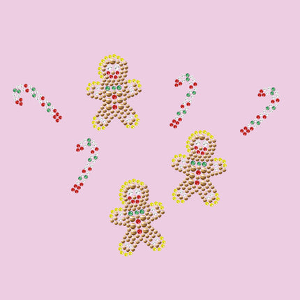 Gingerbread Men & Candy Canes - Bandana