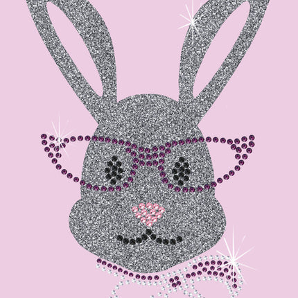 Girl Bunny with Glasses and Bow - Women's Tee