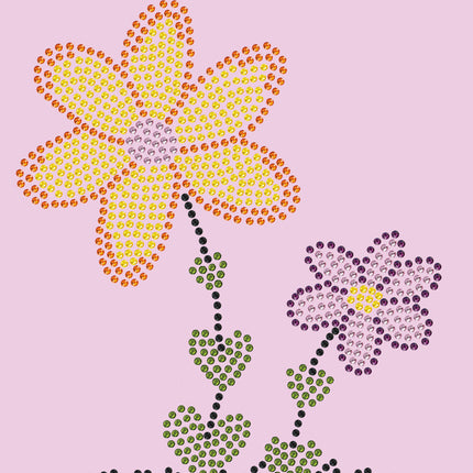 Orange & Purple Flowers - Women's T-shirt