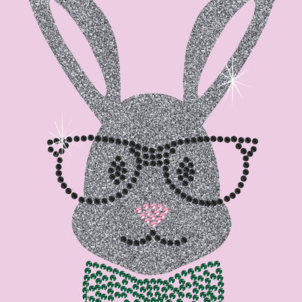 Bunny with Glasses and Bow Tie - Women's Tee