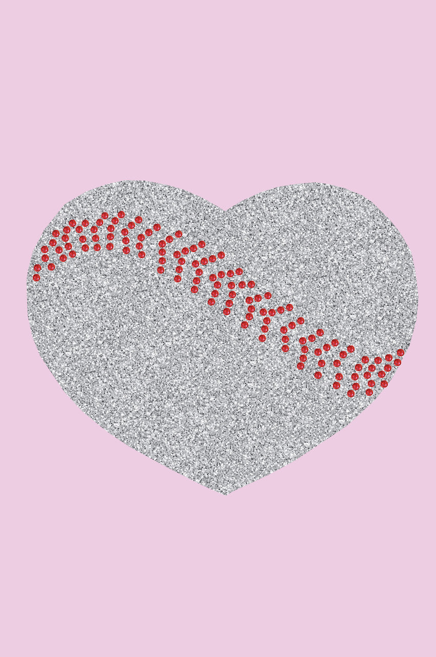 Baseball Heart - Bandana Pink