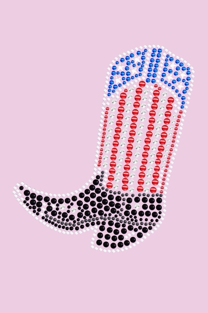 Boot (Red, White, & Blue) - bandana Pink