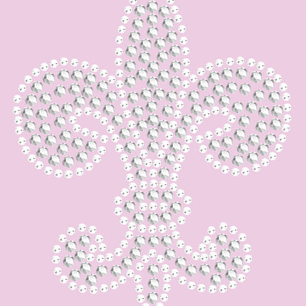 Fleur de Lis (Rhinestone & Rhinestuds) - Women's T-shirt