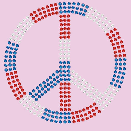 Peace Sign (Red, White, & Blue) - Bandanna