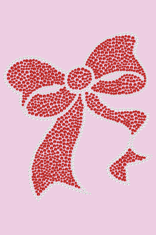 Red Rhinestone Bow - Women's Tee