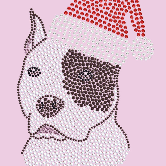 Pit Bull with Santa Hat - Women's T-shirt