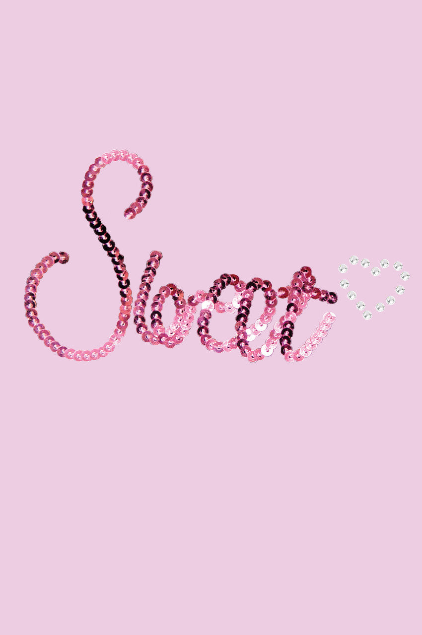 Sweet (Pink Sequins) Bandanna Pink