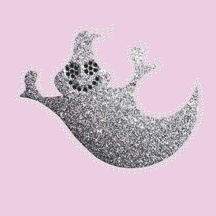 Silver Glitter Ghost - Women's T-shirt