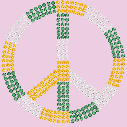 Peace Sign (Green, Gold, & Clear)- Women's T-shirt